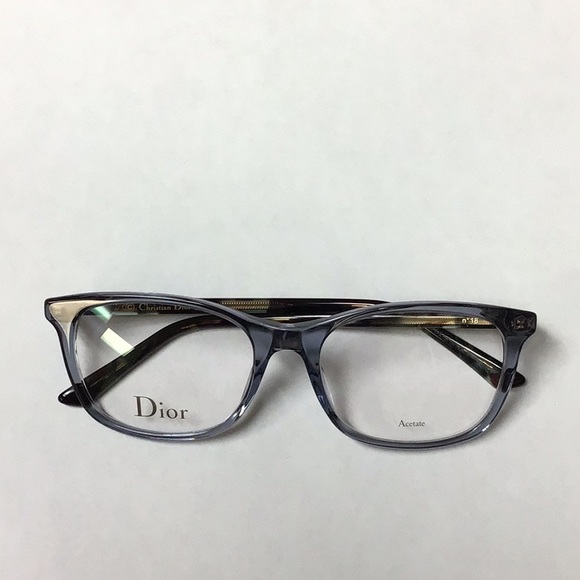 Dior Montaigne 18 Blue/Havana 52 Eyeglasses - Picture 2 of 6